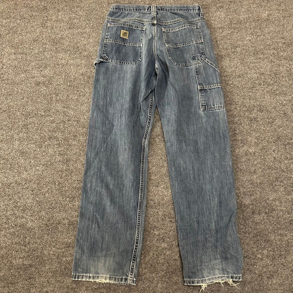 Lee Carpenter Jeans Mens Size 29x31 Blue Denim Relaxed Fit Utility Workwear